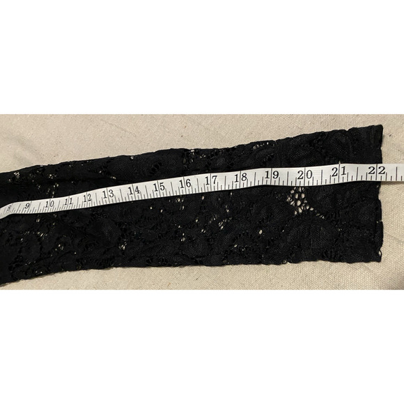 DJT Womens Forest Fairy Grunge Whimsigoth Mesh Top XL Black Off The Shoulder - Picture 14 of 14